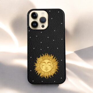 ỐP LƯNG IPHONE BỌC VÀNG - MẪU SUN FACE (MẶT TRỜI NHÂN DIỆN)