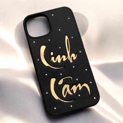 ỐP LƯNG PHONE BỌC VÀNG - MẪU CHỮ TUỲ CHỌN - Hình ảnh 3